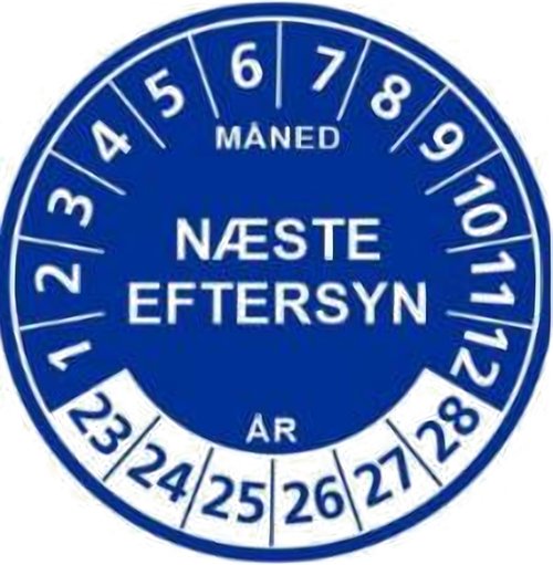 Mærkat: næste eftersyn